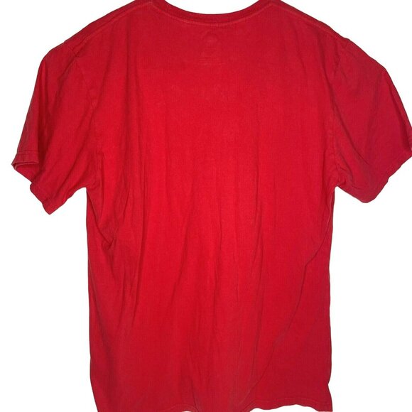 Texas Rangers Mens Sz XL MLB Baseball Red Tee T Shirt Crew Neck Genuine Merch - Picture 5 of 10